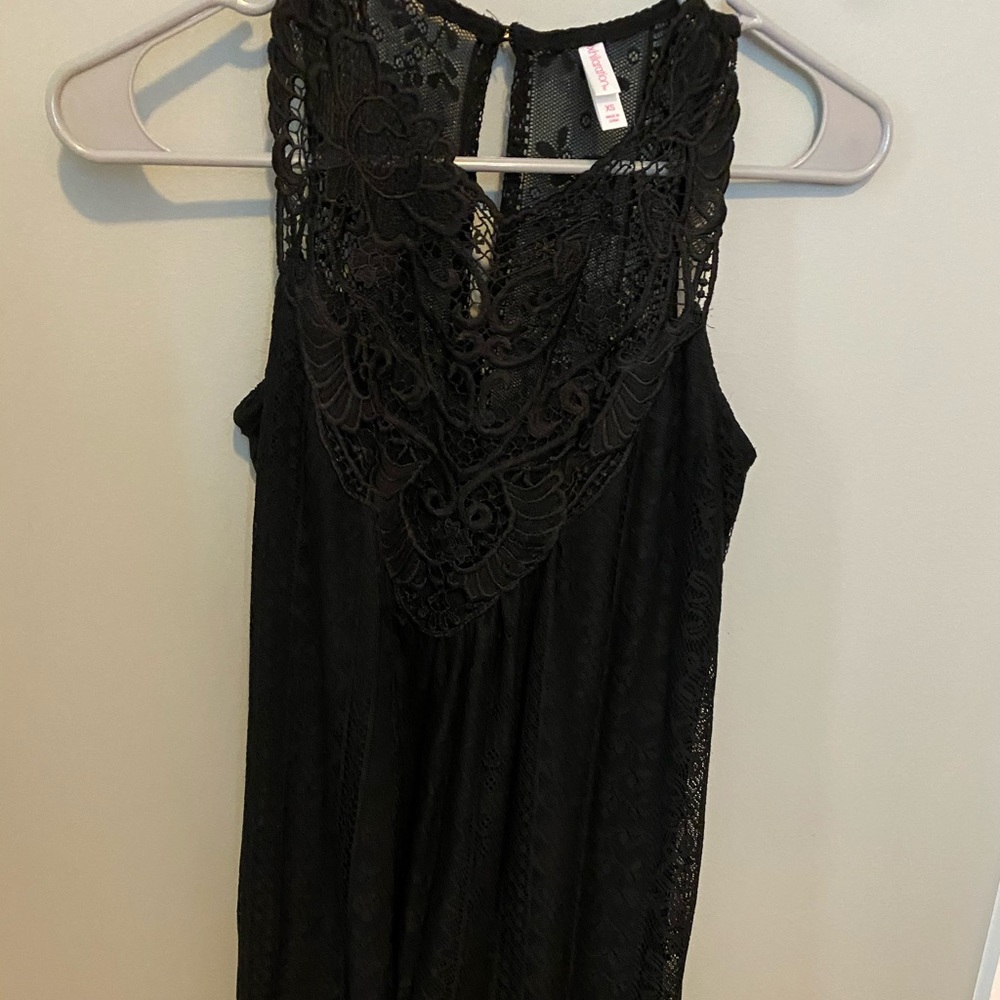 Black lace dress